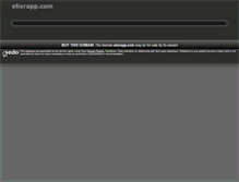 Tablet Screenshot of elixrapp.com